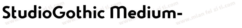 StudioGothic Medium字体转换